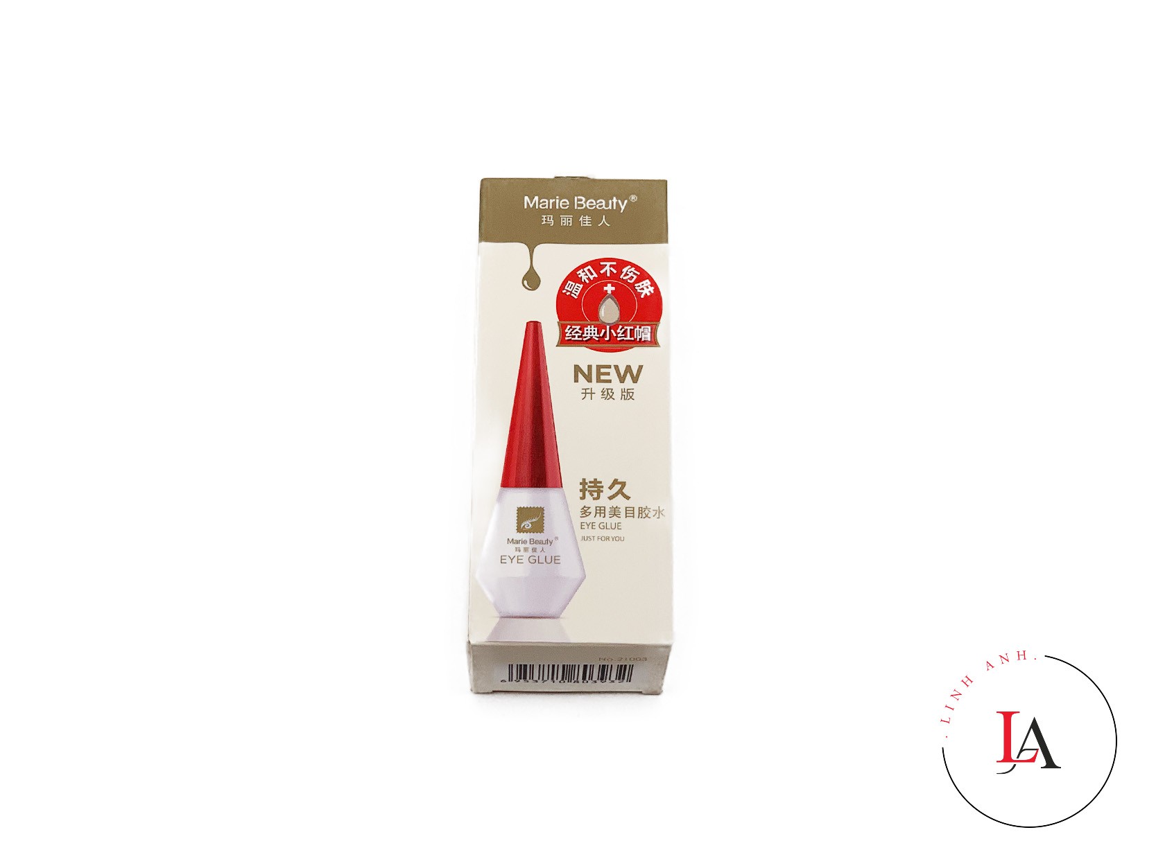 Keo dán mi Marie Beauty vỏ vàng nắp đỏ